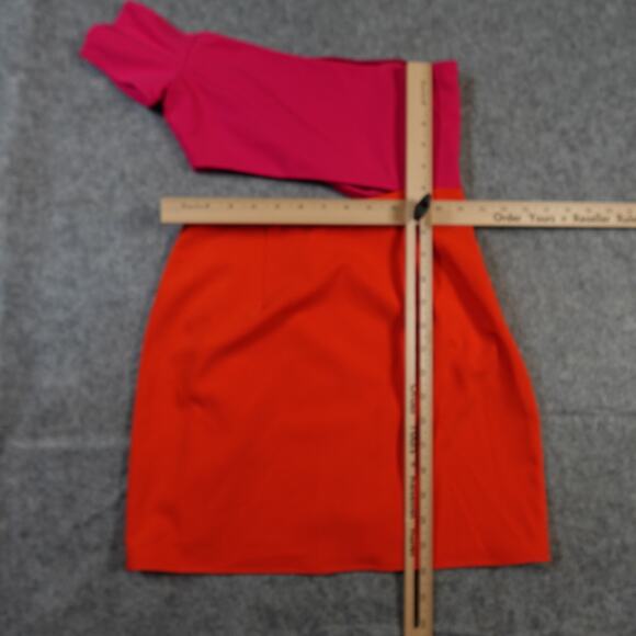 Lovers Friends Dress Womens Extra Small Rowan Mini Cut Out Off Shoulder Pink - Picture 13 of 15